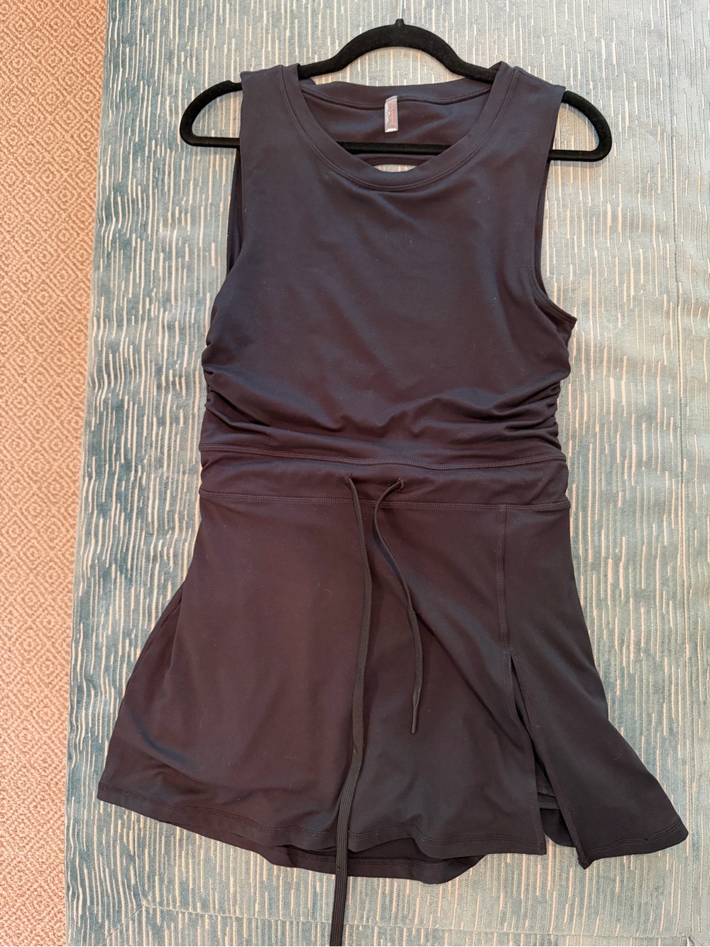 FP Movement by Free People Black Sleeveless Active Romper